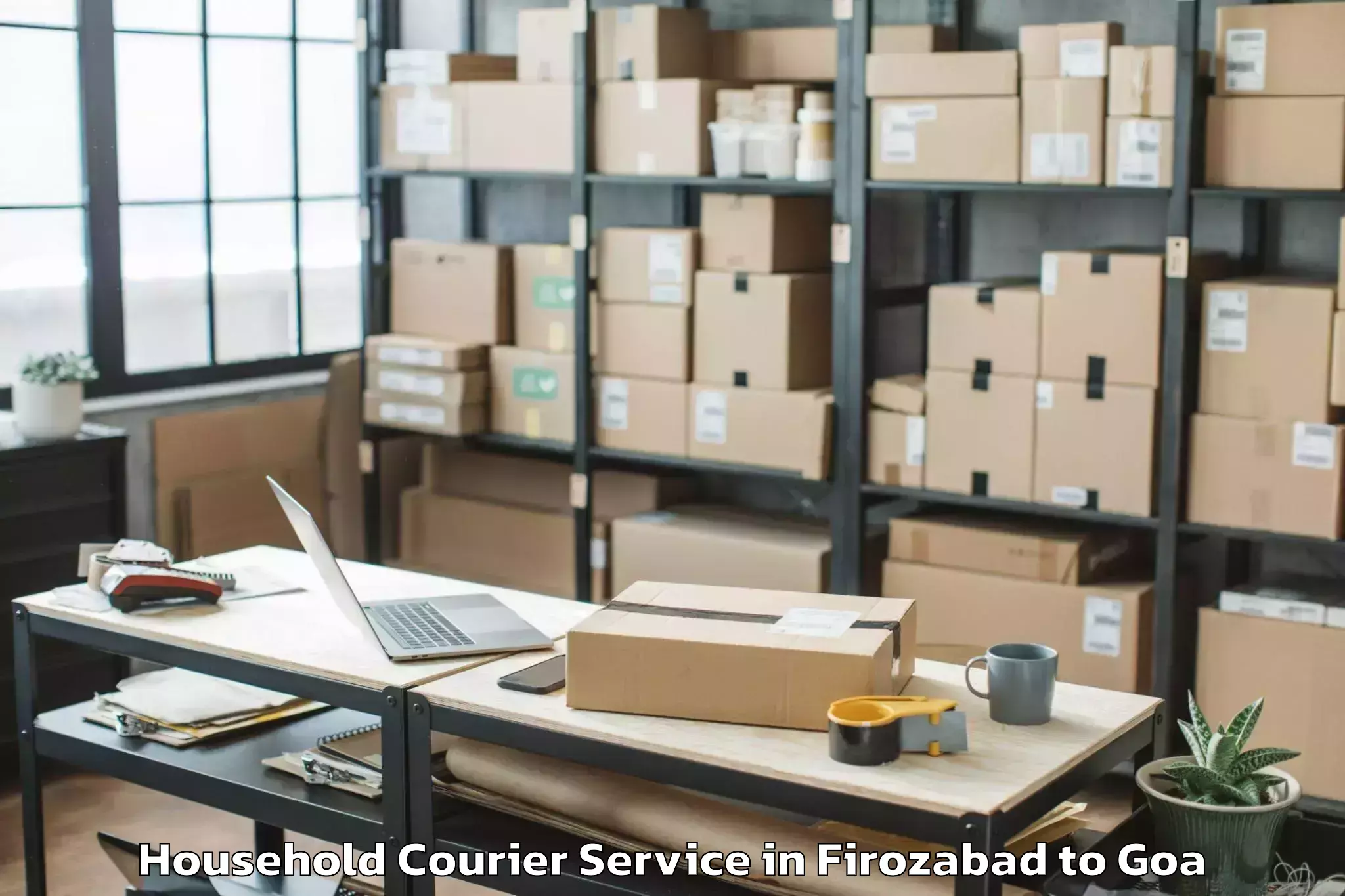 Reliable Firozabad to Vasco Da Gama Household Courier